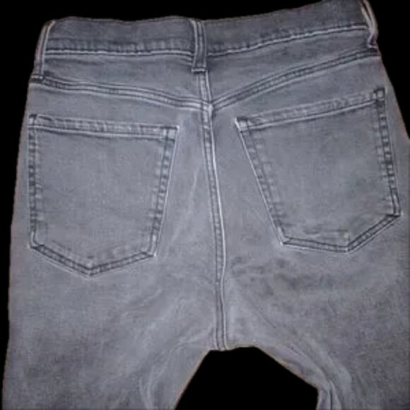 Lady's vintage raw hem size 6 straight high waisted jeans secret pockets NWOT - Picture 4 of 14